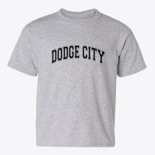 Dodge City Kansas Varsity Youth T-shirt