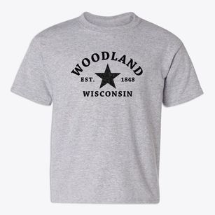Woodland Wisconsin Star Youth T-shirt
