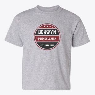 Berwyn Pennsylvania Americana Youth T-shirt