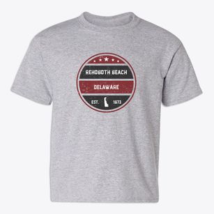 Rehoboth Beach Delaware Americana Youth T-shirt