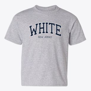 White New Jersey Traditional Youth T-shirt