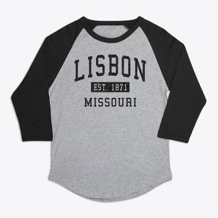 Lisbon Missouri Classic Established Premium Baseball Tee