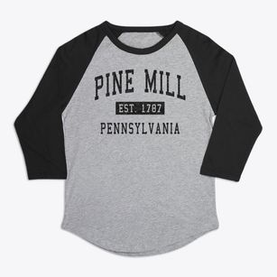 Pine Mill Pennsylvania Classic Established Premium Baseball Tee