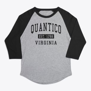 Quantico Virginia Classic Established Premium Baseball Tee
