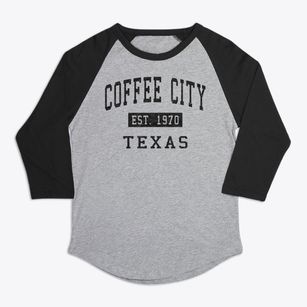 Coffee City Texas Classic Established Premium Baseball Tee