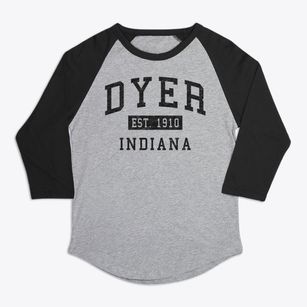 Dyer Indiana Classic Established Premium Baseball Tee