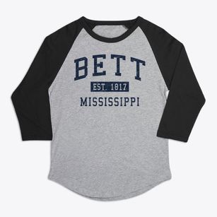 Bett Mississippi Classic Established Premium Baseball Tee