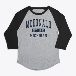 Mcdonald Michigan Classic Established Premium Baseball Tee