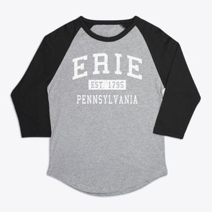 Erie Pennsylvania Classic Established Premium Baseball Tee