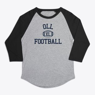 Our Lady Of Lourdes School Classic Football Premium Baseball Tee