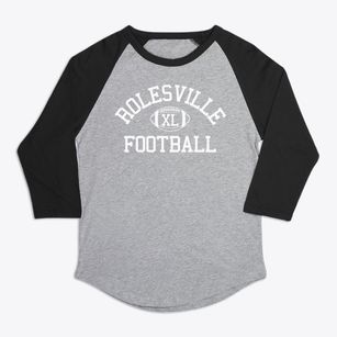 Rolesville High School Classic Football Premium Baseball Tee