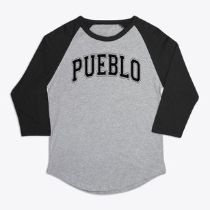 Pueblo High School Varsity Arch Premium Baseball Tee