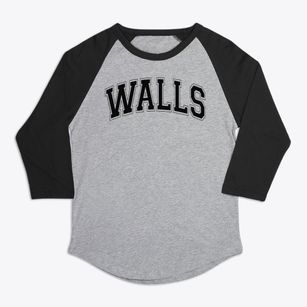 Walls Elementary School Varsity Arch Premium Baseball Tee