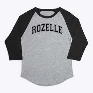 Rozelle Elementary School Varsity Arch Premium Baseball Tee