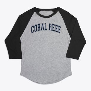 Coral Reef High School Varsity Arch Premium Baseball Tee