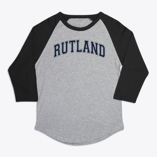 Rutland High School Varsity Arch Premium Baseball Tee