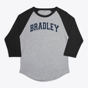 Bradley Elementary School Varsity Arch Premium Baseball Tee