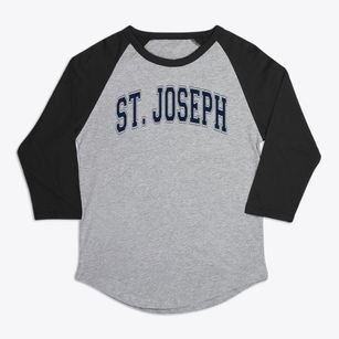 Saint Joseph School Varsity Arch Premium Baseball Tee