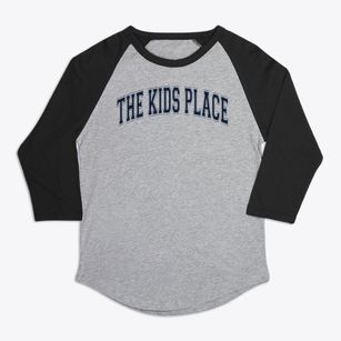 The Kids Place Varsity Arch Premium Baseball Tee