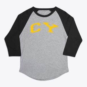 Cy Junior High School Varsity Arch Premium Baseball Tee