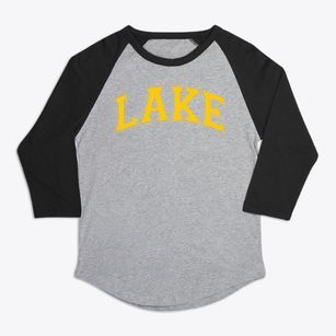Lake Elementary School Varsity Arch Premium Baseball Tee