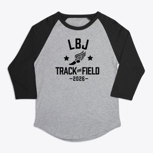 Lbj High School Track and Field Premium Baseball Tee