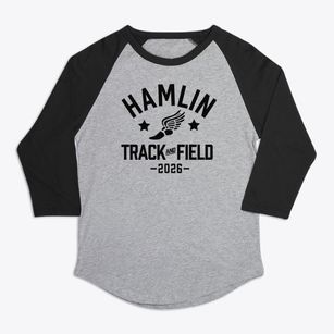 Hamlin Elementary School Track and Field Premium Baseball Tee