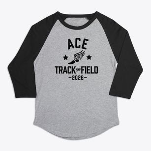 Academy For Community Education Track and Field Premium Baseball Tee