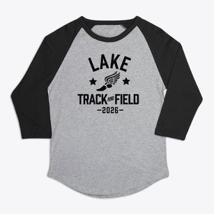 Lake Elementary School Track and Field Premium Baseball Tee