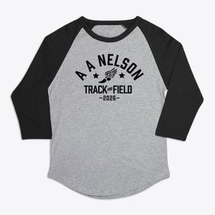 A A Nelson Elementary School Track and Field Premium Baseball Tee