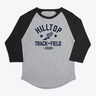 Hilltop Christian Academy Track and Field Premium Baseball Tee