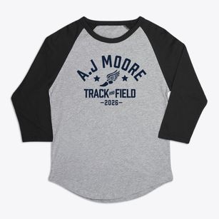 A.j Moore High Track and Field Premium Baseball Tee