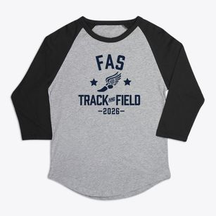 Fas Fountain Valley Track and Field Premium Baseball Tee