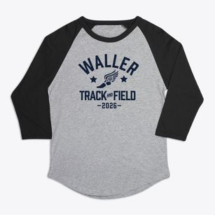Waller Elementary School Track and Field Premium Baseball Tee