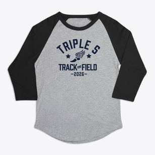 Triple S Christian School Track and Field Premium Baseball Tee