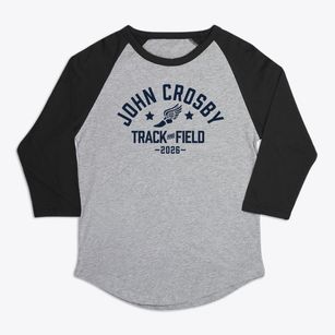 John Crosby Elementary School Track and Field Premium Baseball Tee