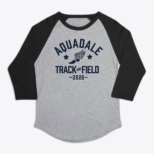 Aquadale Elementary School Track and Field Premium Baseball Tee