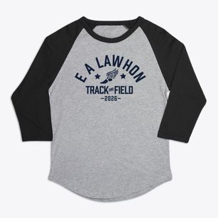 E A Lawhon Elementary School Track and Field Premium Baseball Tee