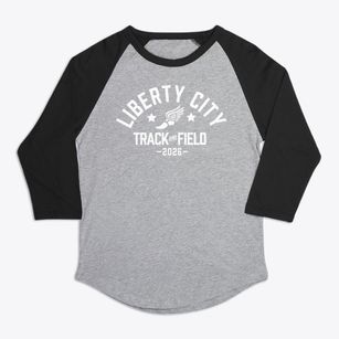 Liberty City Elementary School Track and Field Premium Baseball Tee