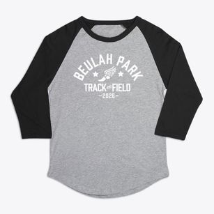 Beulah Park Middle School Track and Field Premium Baseball Tee
