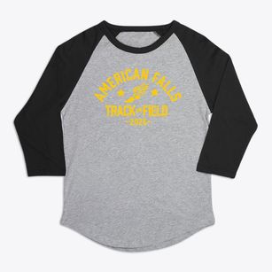American Falls Academy Track and Field Premium Baseball Tee