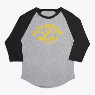 Faith Heritage School Track and Field Premium Baseball Tee