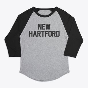 New Hartford Connecticut Classic Block Premium Baseball Tee