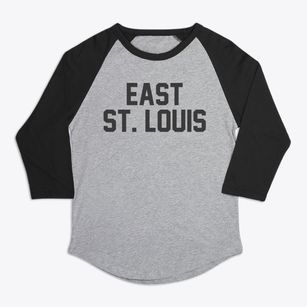 East St. Louis Illinois Classic Block Premium Baseball Tee