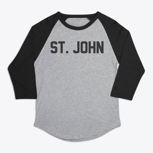 St. John North Dakota Classic Block Premium Baseball Tee