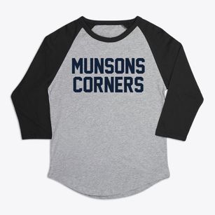 Munsons Corners New York Classic Block Premium Baseball Tee