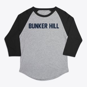 Bunker Hill Indiana Classic Block Premium Baseball Tee
