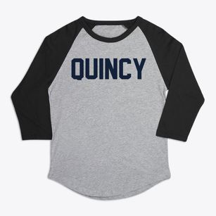 Quincy Massachusetts Classic Block Premium Baseball Tee