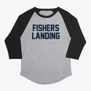 Fishers Landing New York Classic Block Premium Baseball Tee