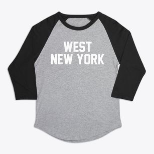 West New York New Jersey Classic Block Premium Baseball Tee